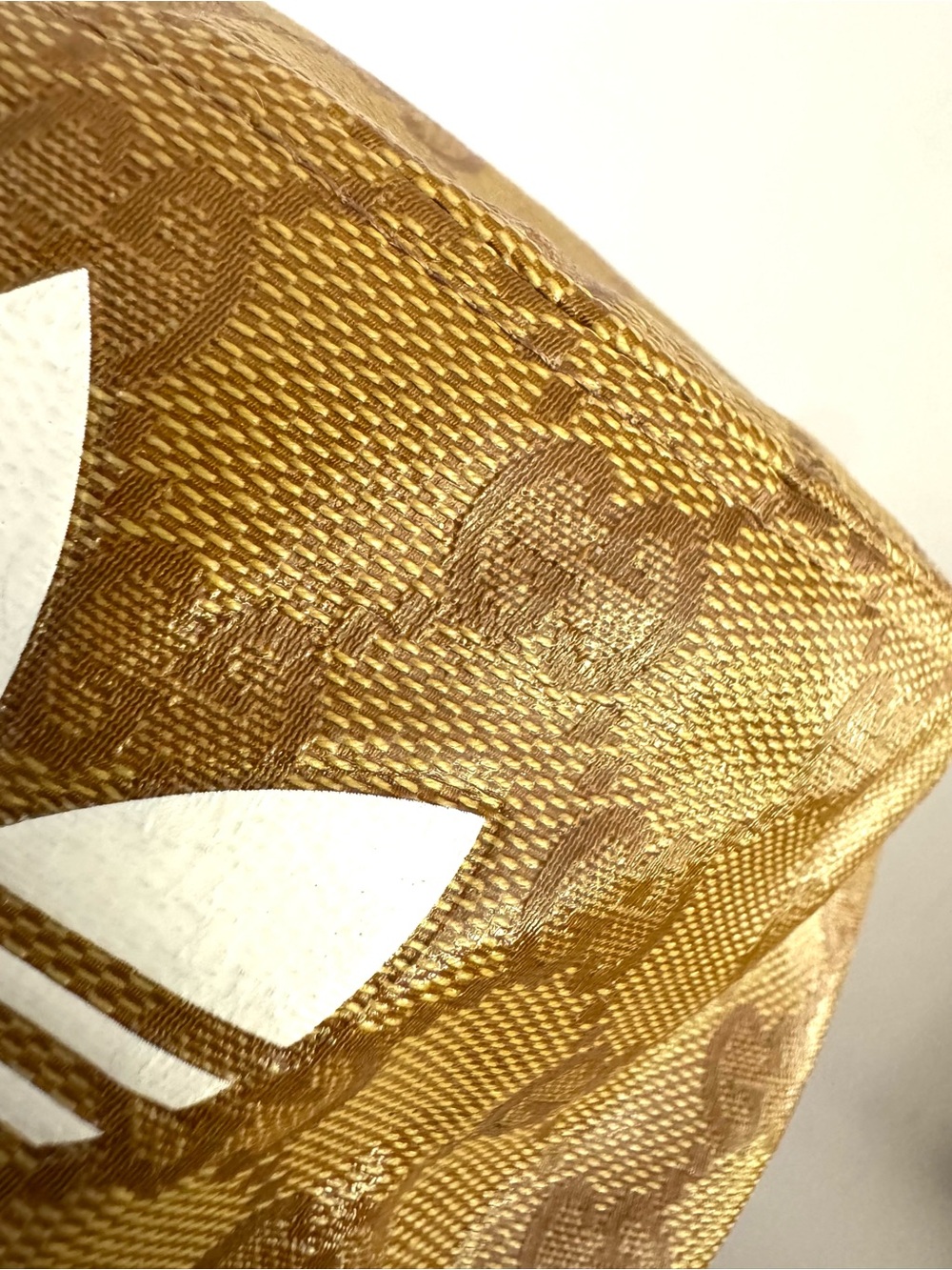 Gucci x Adidas Unisex GG Monogram Coated Canvas Bucket Hat M 58 - Picture 4 of 10